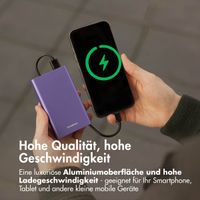 imoshion Ultra Series Aluminium | Powerbank 20.000 mAh - Schnellladen bis 33W - Tropical Violet