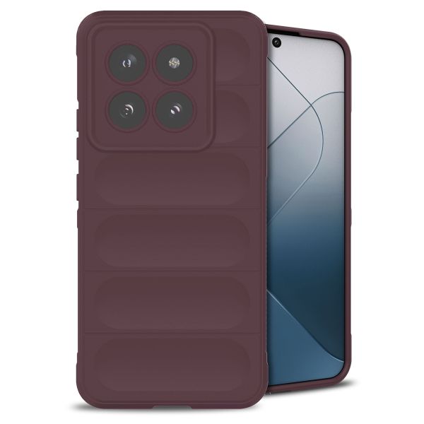 imoshion EasyGrip Back Cover für das Xiaomi 14 Pro - Aubergine