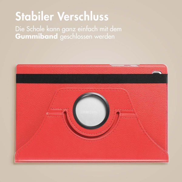 imoshion 360° drehbare Klapphülle Galaxy Tab S6 Lite / Tab S6 Lite (2022) / Tab S6 Lite (2024) - Rot