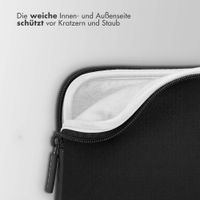 Accezz Basic Laptop Hülle 17 Zoll - Laptop Sleeve - Schwarz