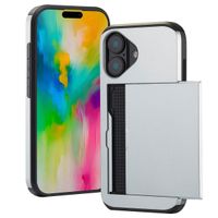 imoshion Backcover mit Kartenfach für das Apple iPhone 16 - Grau