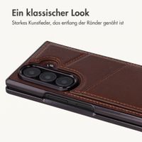 imoshion Kunstleder MagSafe Backcover mit Kartenfach Samsung Galaxy Z Fold 8 Ultra - Dunkelbraun