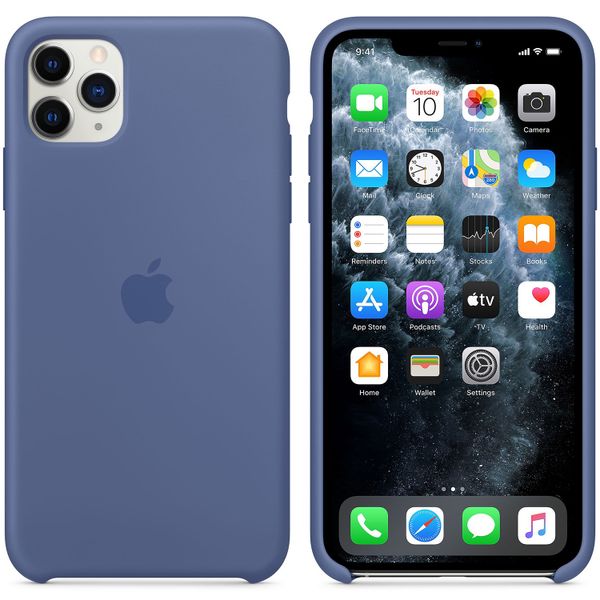 Apple Silikon-Case für das Apple iPhone 11 Pro Max - Linen Blue