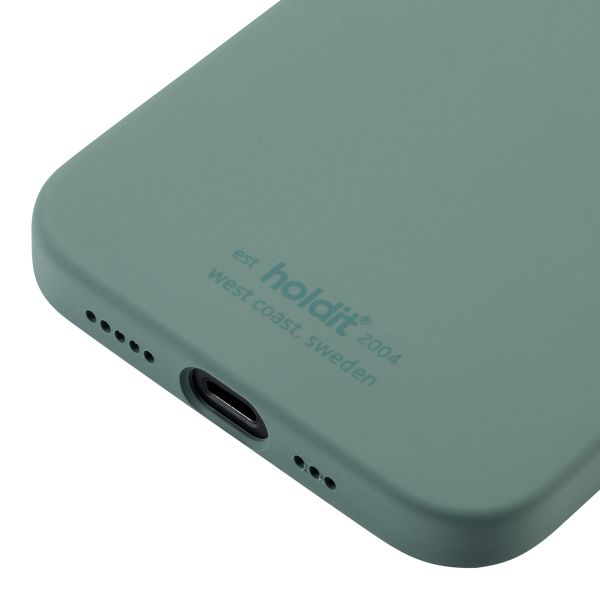 Holdit Silicone Case für das iPhone 12 (Pro) - Moss Green