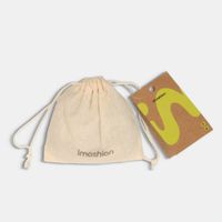imoshion Ausziehbares Kabel mit Karabinerhaken und Telefon-Pad - Anti-Diebstahl-Telefonband - Orange