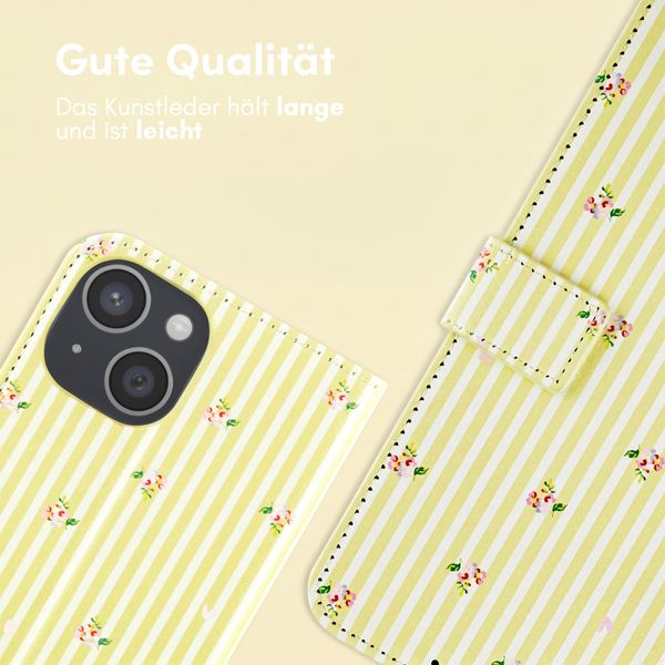 imoshion Design Klapphülle Apple iPhone 13 - Garden Stripes