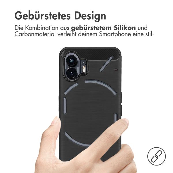 imoshion Brushed Back Cover für das Nothing Phone (2) - Schwarz