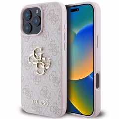 Guess 4G Metal Logo Back Cover für das Apple iPhone 16 Pro Max - Rosa
