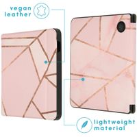 imoshion Design Slim Hard Sleepcover mit Stand für das Kobo Libra H2O - Pink Graphic