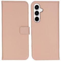 Selencia Echtleder Klapphülle für das Samsung Galaxy A55 - Dusty Pink