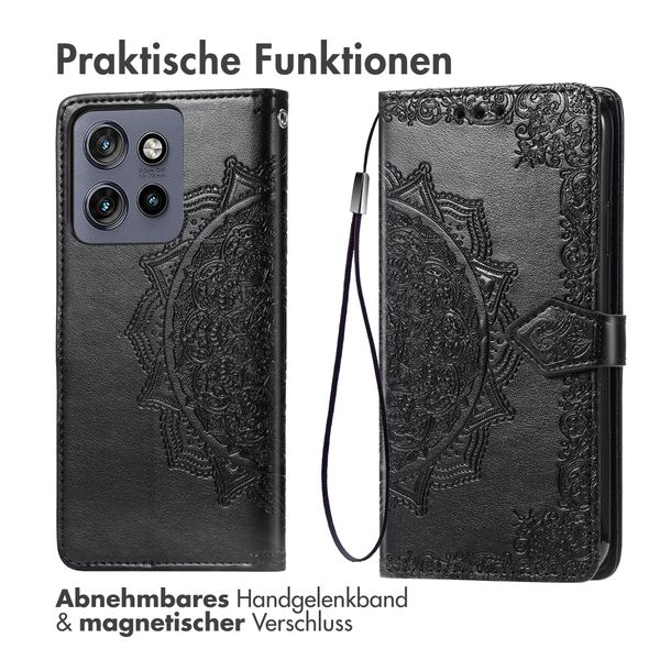 imoshion Mandala Klapphülle Motorola Edge 60 Neo - Schwarz