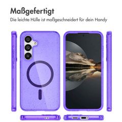 imoshion Sparkle Back Cover mit MagSafe Samsung Galaxy S25 - Glitzer Violett