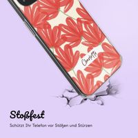 Personalisierte Hülle mit Blumen iPhone 12 (Pro) - Transparent