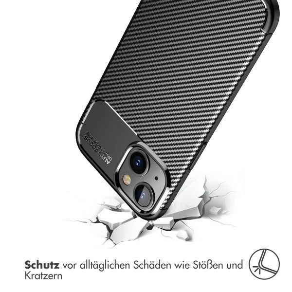 imoshion Carbon-Hülle für das Apple iPhone 14 Plus - Schwarz