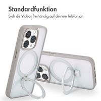 Accezz Ring Stand Backcover mit MagSafe Apple iPhone 15 Pro - Grau
