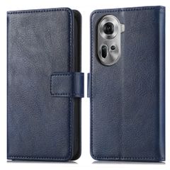 imoshion Luxuriöse Klapphülle Oppo Reno 11 F - Dunkelblau
