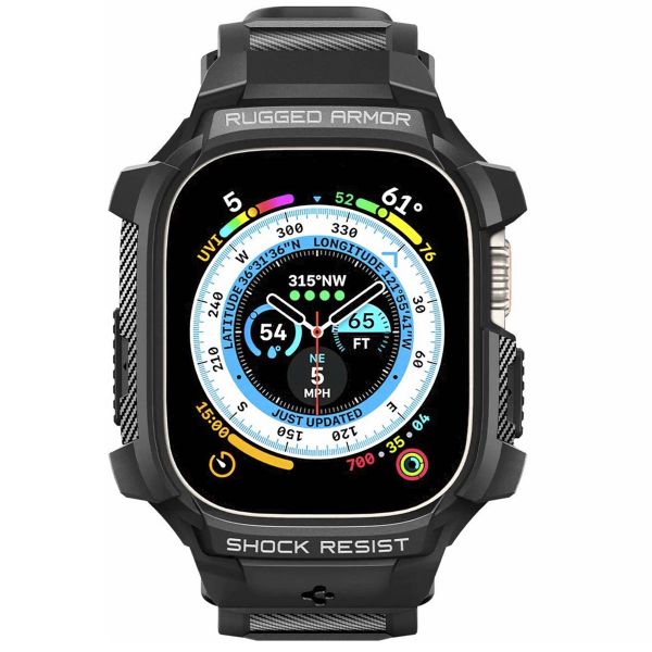 Spigen Rugged Armor™ Pro Case für die Apple Watch Ultra - 49 mm - Schwarz