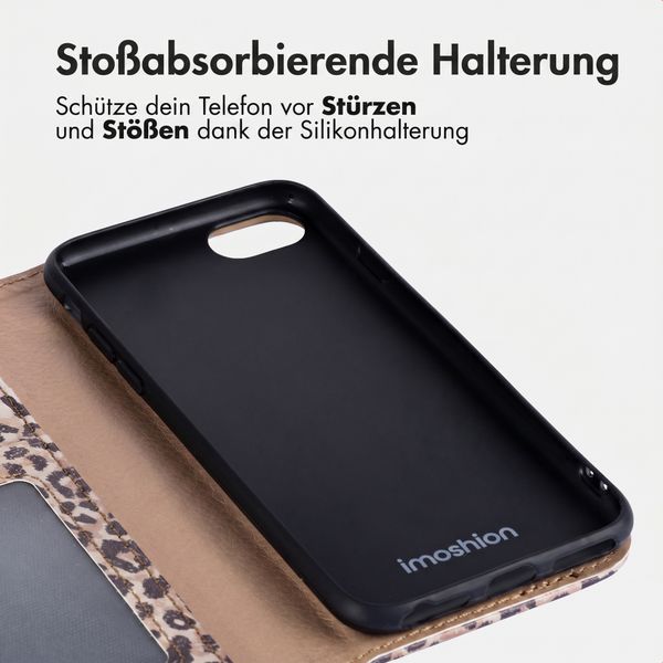 imoshion Design Klapphülle Apple iPhone SE (2022 / 2020) / 8 / 7 / 6(s) - Leopard Mood