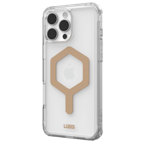 UAG Plyo Backcover MagSafe für das iPhone 16 Pro Max - Ice / Gold