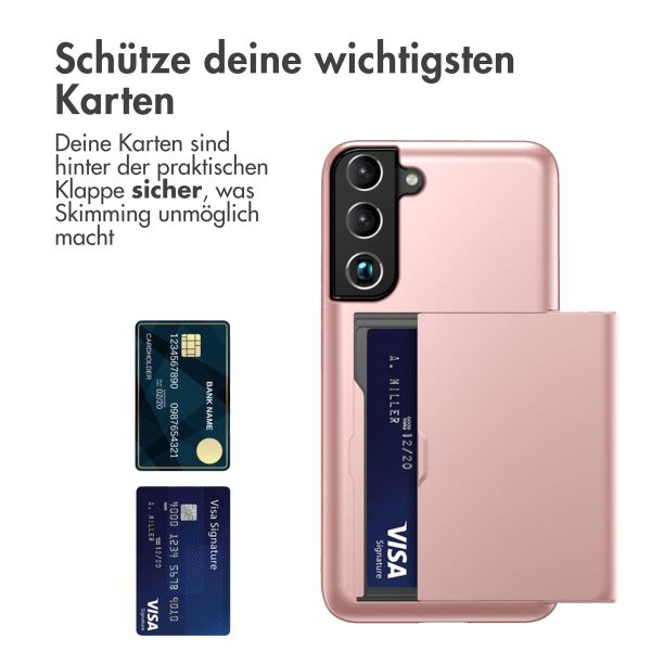 imoshion Backcover mit Kartenfach für das Samsung Galaxy S22 - Rose Gold