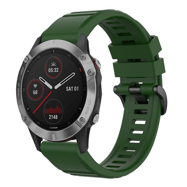 imoshion QuickFit® Silikon-Sportarmband - 22 mm Garmin Watch Anschluss - Dunkelgrün