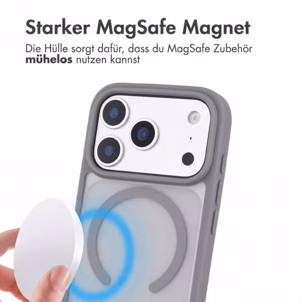 imoshion Color Guard Back Cover mit MagSafe Apple iPhone 18 Pro / 17 Pro - Grau