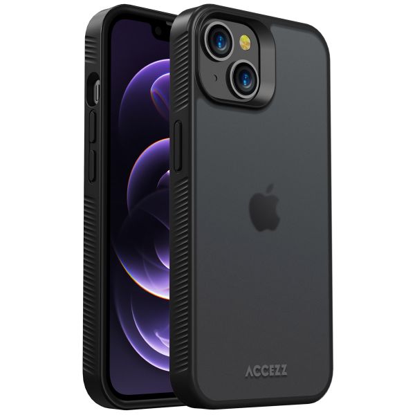 Accezz Rugged Frosted Back Cover Apple iPhone 14 - Schwarz