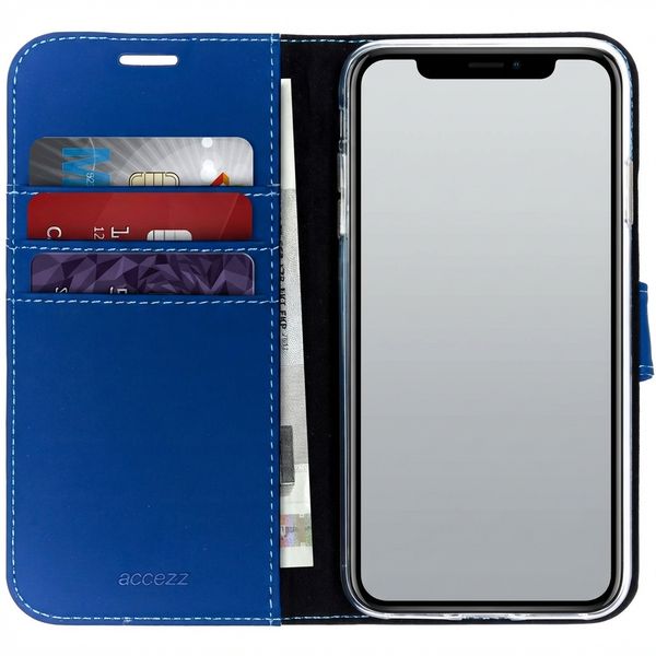 Accezz Wallet TPU Klapphülle Apple iPhone Xs Max - Blau
