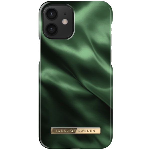 iDeal of Sweden Fashion Back Case iPhone 12 Mini - Emerald Satin