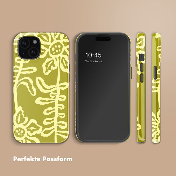 Selencia Vivid Back Cover Apple iPhone 15 - Chalky Bloom