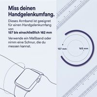 Apple Geflochtenes Solo Loop für  Apple Watch | 38/40/41/42 mm - Größe 5 - Light Blue