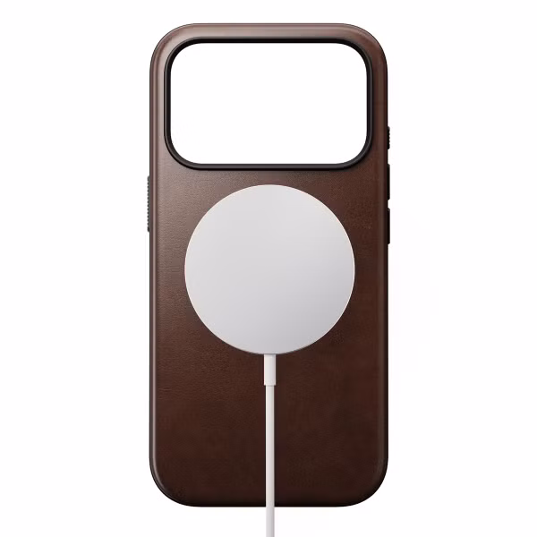 Nomad Modern Horween Leather Case Apple iPhone 17 Pro - Rustic Brown