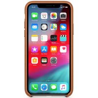 Apple Leder-Case Braun für das iPhone Xs