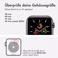 Apple Sport Loop Band für die Apple Watch Series 1 bis 9 / SE (38/40/41 mm) | Series 10 (42 mm) - Winter Blue