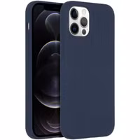 Accezz Liquid Silikoncase mit MagSafe für das Apple iPhone 12 (Pro) - Dunkelblau