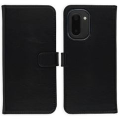 Selencia Echtleder Klapphülle OnePlus 15R - Schwarz