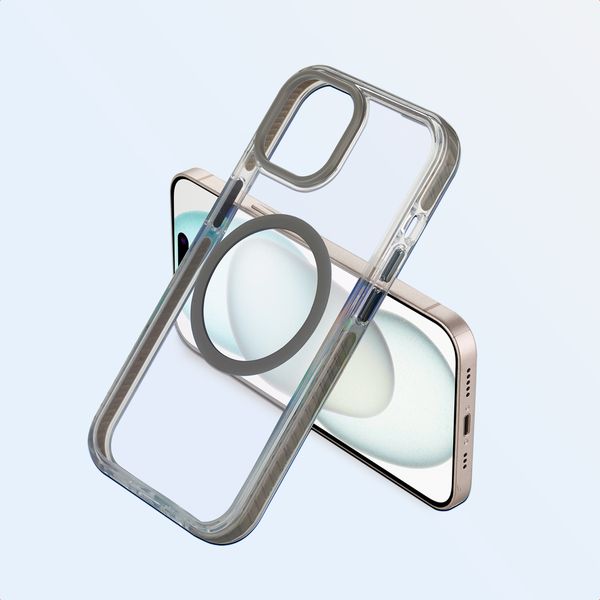 imoshion Combat MagSafe Hülle Apple iPhone 15 - Grau