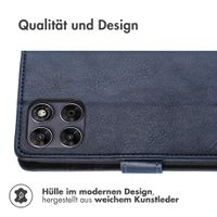 imoshion Luxuriöse Klapphülle Motorola Moto G77 - Dunkelblau