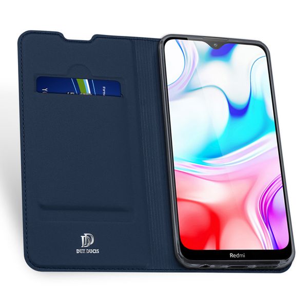 Dux Ducis Slim TPU Klapphülle Dunkelblau für das Xiaomi Redmi 8