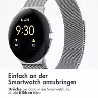 imoshion Magnetisches Milanaise Armband für Google Pixel Watch 3 / 4 (45 mm) - Silber
