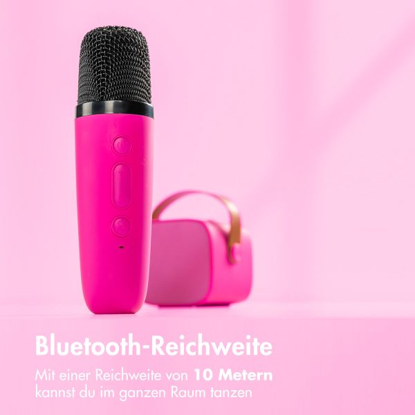 imoshion Kids Karaoke-Set - Lautsprecher und Mikrofon - Hot Pink