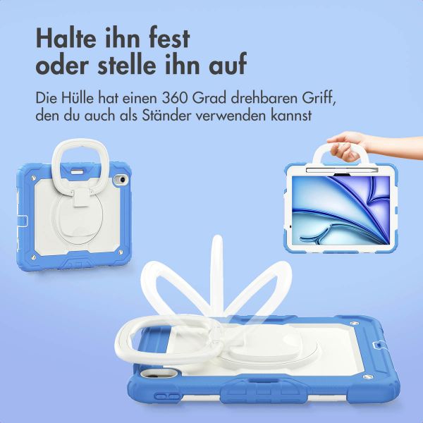 imoshion Rugged Kindersicher Schutzhülle Apple iPad Air 11 Zoll (2025) M3 / (2024) M2 - Blau