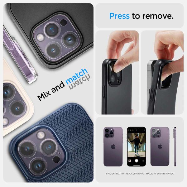 Spigen Glas.tR EZFit Optik Linsen Protektor 2er-Pack für das Apple iPhone 14 Pro / 14 Pro Max