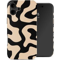 Selencia Vivid Back Cover Apple iPhone 16 - Art Wave Black