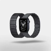 Pitaka Carbonfaser Armband für Apple Watch | 44/45/46/49 mm - Modern Carbon Black
