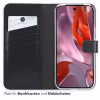 Selencia Echtleder Klapphülle Google Pixel 9A - Schwarz