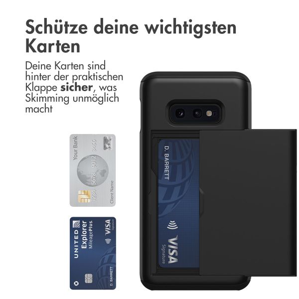 imoshion Backcover mit Kartenfach für das Samsung Galaxy S10e - Schwarz