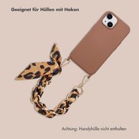 Selencia Luxus-Handyband mit Schal - Braun