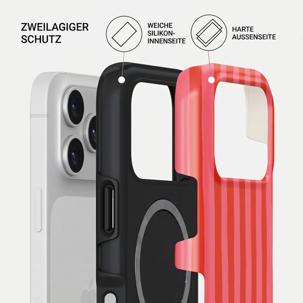 Burga Tough Back Cover MagSafe Apple iPhone 17 Pro Max - Pomegranate