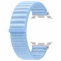 Samsung Original Fabric Armband für  Samsung Galaxy Watch 9 (40/44mm) / Watch 8 (40/44mm) / Classic (46mm) - Größe S/M - Blau